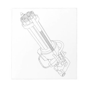 Steampunk Rotation Gun Anteckningsblock