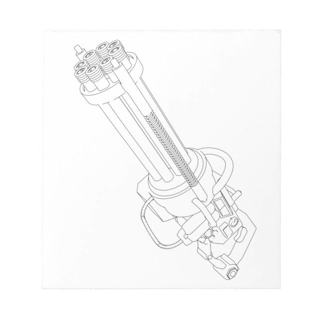 Steampunk Rotation Gun Anteckningsblock (Framsida)