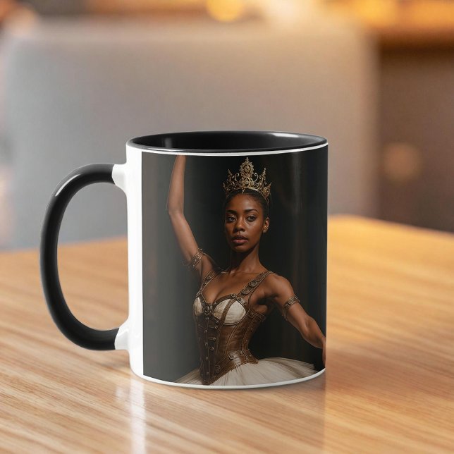 Steampunk Royal Ballerina Elegant Fantasy Mugg (Skapare uppladdad)