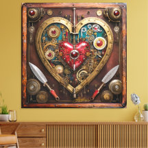 Steampunk Rubiner Och Dolkar Krigare Valentine