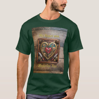 Steampunk Rubiner Och Dolkar Warrior Valentine T Shirt