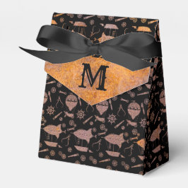 Steampunk Rusty Airships Anpassningsbar Monogram Presentaskar