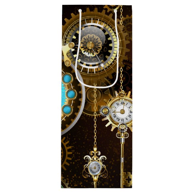 Steampunk Rusty Background med Turquise Lenses (Framsidan)