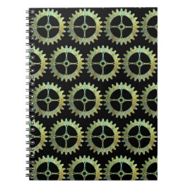 Steampunk Rusty Clockwork Gears Anteckningsbok