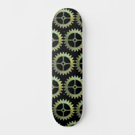 Steampunk Rusty Clockwork Gears Skateboard