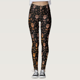 Steampunk Rusty Luftballongs Leggings