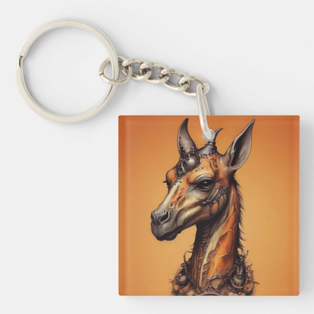 "Steampunk Safari: Orangen Giraffe Äventyr" (Framsidan)