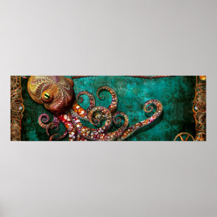 Steampunk - sagan av Krakenen Poster