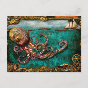 Steampunk - sagan av Krakenen Vykort