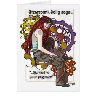 Steampunk Sally kort