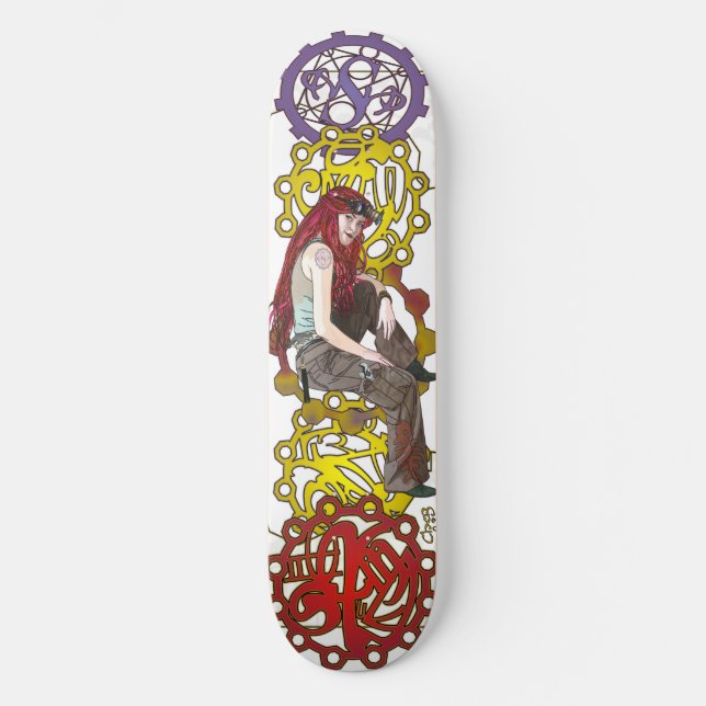 Steampunk Sally Skateboard (Framsida)