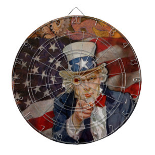 Steampunk Sam Patriotic US Flagga Design Piltavla