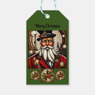Steampunk Santa Presentetikett
