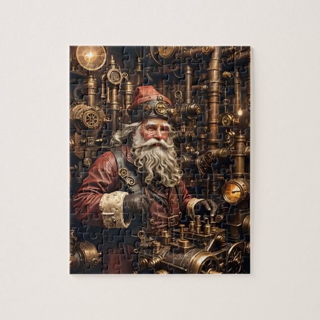 Steampunk Santa Puzzle Pussel (Vertikal)