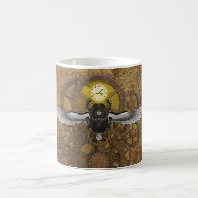 Steampunk Scarab Kaffemugg (Center)