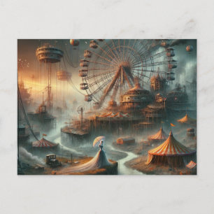 Steampunk Sci Fi Carnival Vykort