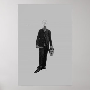 Steampunk Science fiction Robot Cyborg Murder Poster