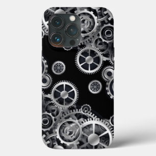 Steampunk Silver Gears