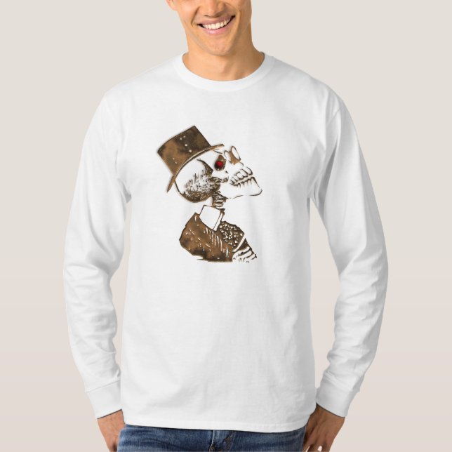 Steampunk skalle t-shirt (Framsida)