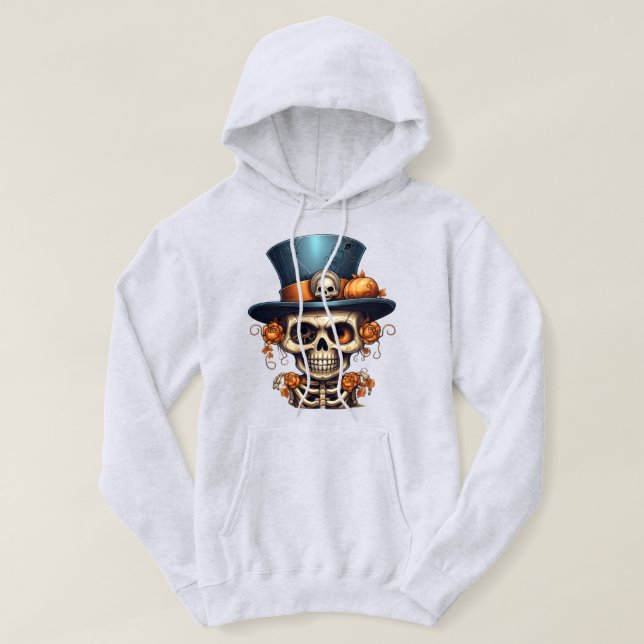 Steampunk Skeleton Hoodie (Design framsida)