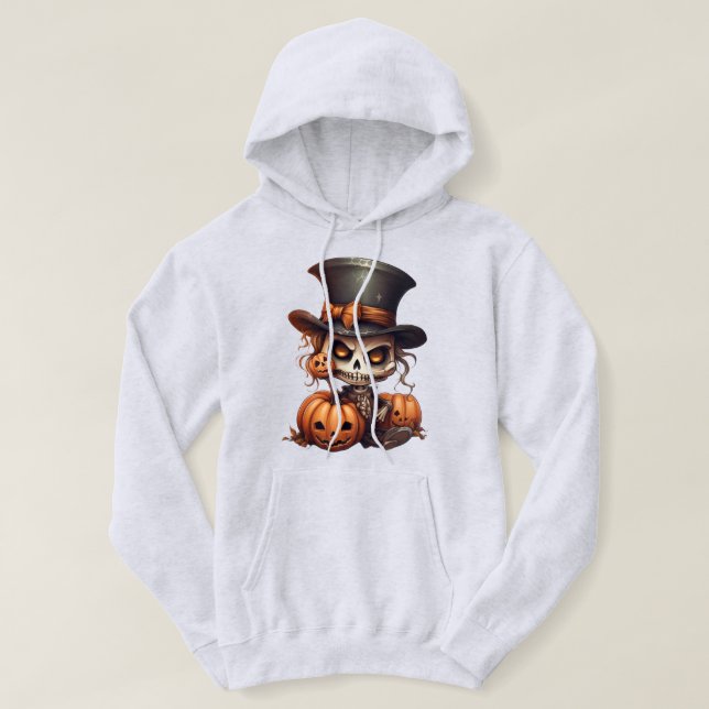 Steampunk Skeleton Hoodie (Design framsida)