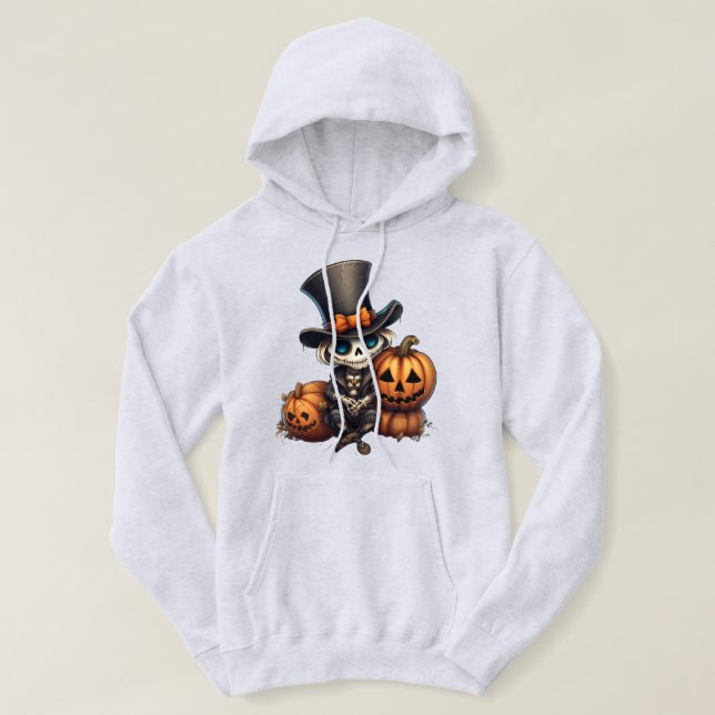 Steampunk Skeleton Hoodie (Design framsida)