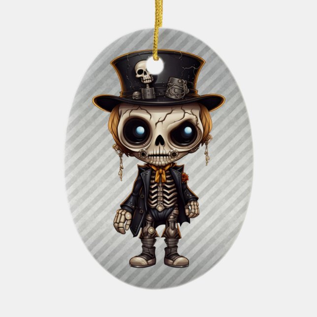 Steampunk Skeleton Ornament (Framsidan)