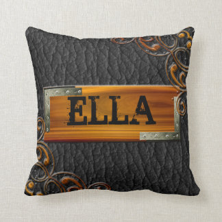 Steampunk skräddarsy läderID-Märket Kudde