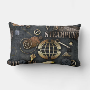 Steampunk, skrapbokning lumbarkudde