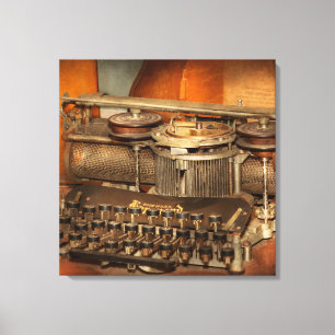 Steampunk - skrivandets historia canvastryck