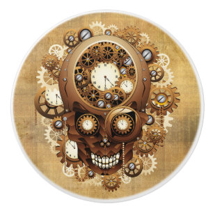 Steampunk Skull Gothic Stil Knopp