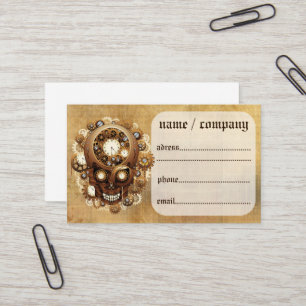 Steampunk Skull Gothic Stil Visitkort