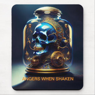 Steampunk Skull i Burk Angers när Shaken skakas Musmatta