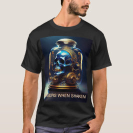 Steampunk Skull i Burk Angers när Shaken skakas T Shirt