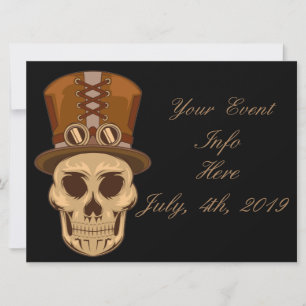 Steampunk Skull i Top hat Thunder_Cove