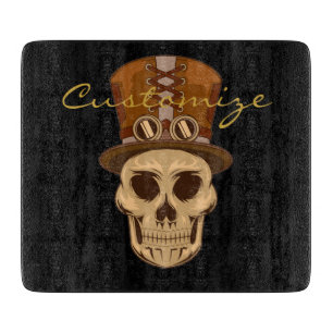 Steampunk Skull i Top hat Thunder_Cove