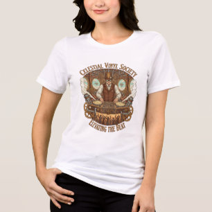 Steampunk Sky DJ – Vintage Beats, Förhöjda Vibrati T Shirt