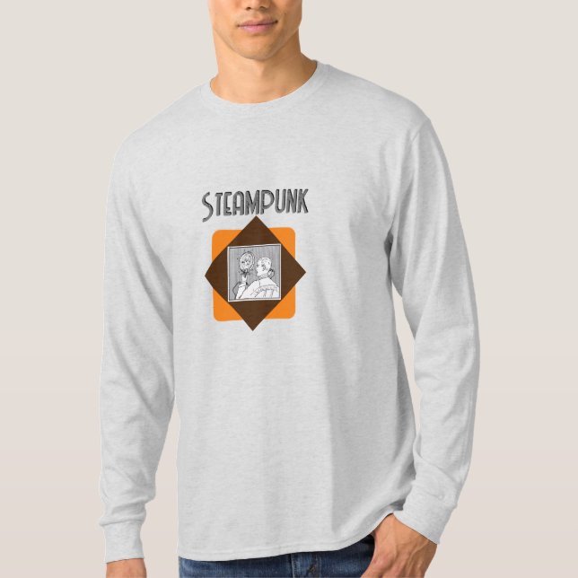 Steampunk Smartphone Science-Fiction namn T Shirt (Framsida)