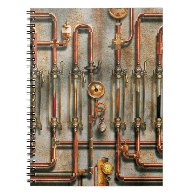 Steampunk - Smörjfördelaren Anteckningsbok (Framsidan)