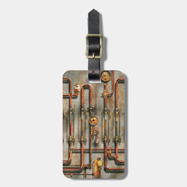 Steampunk - Smörjfördelaren Bagagebricka (Vertikal Framsida)