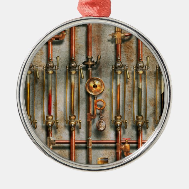 Steampunk - Smörjfördelaren Julgransprydnad Metall (Framsidan)