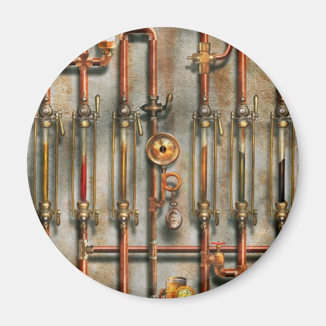 Steampunk - Smörjfördelaren Magnet (Framsidan)
