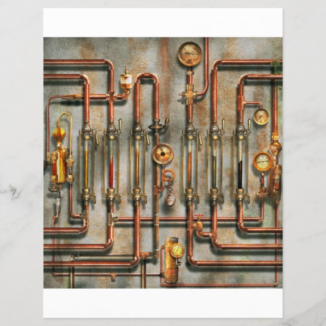 Steampunk - Smörjningsgrenrör Reklamblad (Framsidan)