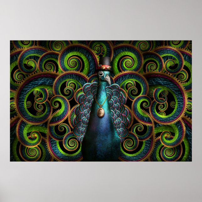 Steampunk - Söt som påfågel Poster (Framsidan)