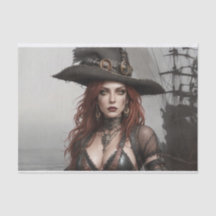 Steampunk Soul Collector Pirat Decoupage | Mörk