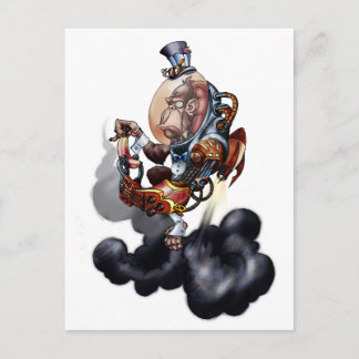 Steampunk Space Chimp Vykort