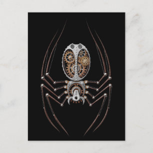 Steampunk Spider på Black Vykort