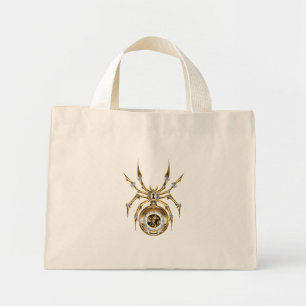 Steampunk Spider på Lila Background Mini Tygkasse