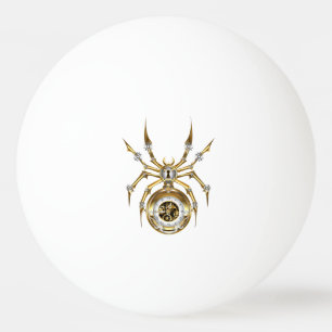 Steampunk Spider på Lila Background Pingisboll