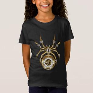 Steampunk Spider på Lila Background T Shirt